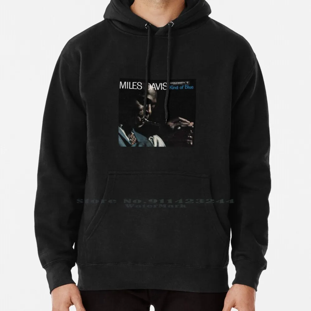 Tipo Di Felpa Con Cappuccio Blu Maglione 6Xl Cotone Miles Davis Kind Blue Jazz Dischi In Vinile Vintage Phonograph Wax Drums Tromba Donna