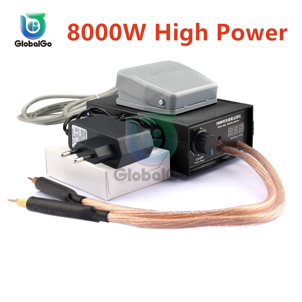 Saldatrici A Punti Portatili Ad Alta Potenza Da 8000W Saldatrici Regolabili A Corrente Portatile Per Utensili Manuali A Batteria 18650