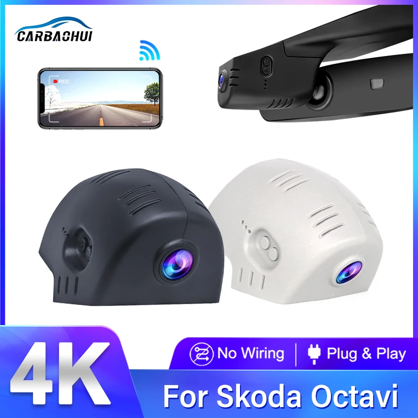 Plug And Play 4K Dashcam Per Skoda 88Mm Octavia Nx5 Mk4 Octavia High Edition A8 A9 A7 Kodiak Kodiaq Superb Mk3 Registratore Dvr Per Auto