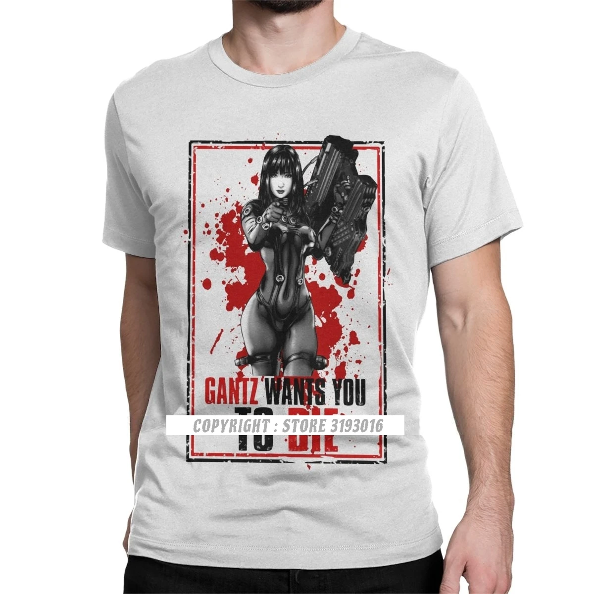 Gantz Ha Bisogno Di Magliette Di Sangue Per Uomo Maglietta Di Cotone Kei Kurono Kato Masaru Reika Gun Anime Giappone Manga Tees Camisa