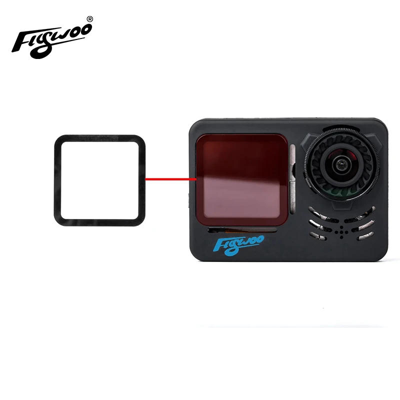 Flywoo 1 Pz Gopro Protezione Dello Schermo Anteriore Per Flwoo Gp9 / Gp10 / Gp11 Gopro Nudo
