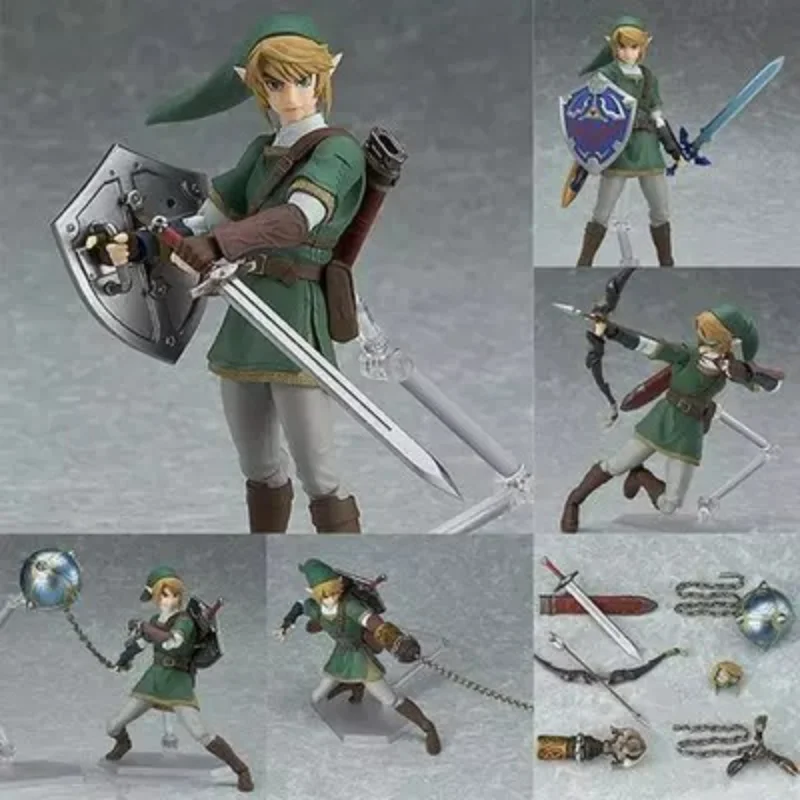 The Legend Of Zelda: Twilight Princes Figma 320 Link Action Figure Pvc Mobile Joint Modello Da Collezione Giocattoli Regalo Confezione Regalo 14Cm