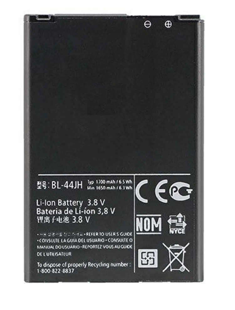 Batteria Compatibile Con Lg Optimus L7 P700 P705 L5 2 E460 Bl-44Jh Bl44Jh Bl 44Jh