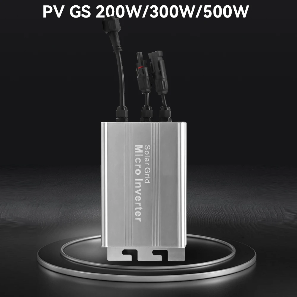 500W 300W 200W Impermeabile Ip65 Solar Pv Grid Tie Micro Inverter Smart Microinverter Inversor Input 18-50Vdc Output 110V 220V