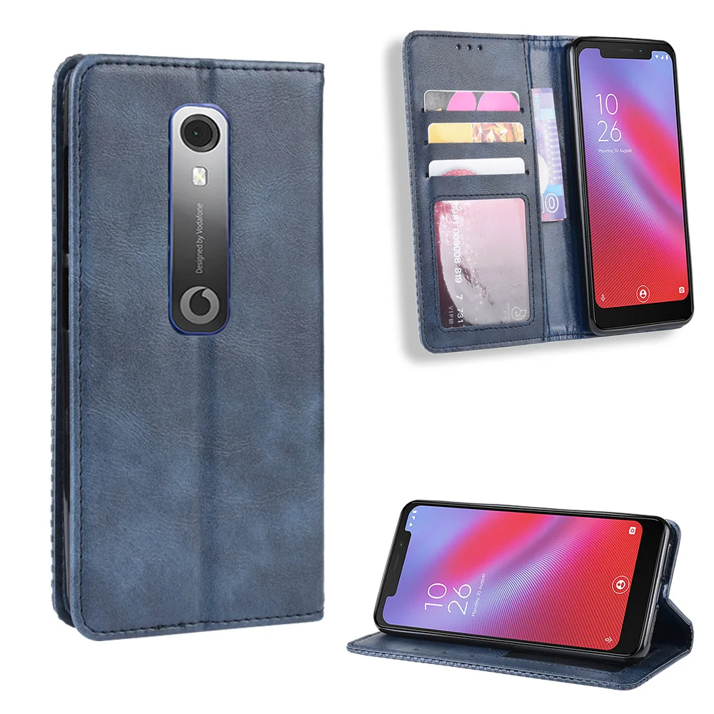 Per Vodafone Smart N10 Vfd630 Cassa Del Raccoglitore Di Stile Di Vibrazione Vintage Copertura Del Telefono In Pelle Per Vodafone Smart N10 N 10 Con Ph