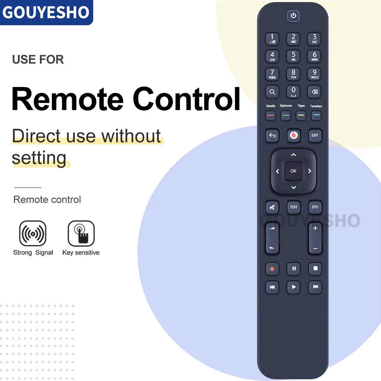 Rc3273801/01B Telecomando Per Vodafone Iptv Set Top Box Tv Center 2000