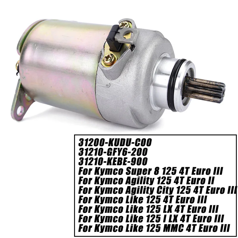 Motorino Di Avviamento Per Kymco Super Agility City Come 8 125 4T Euro Iii Euro Mmc I Lx Muslimatexmuslimah