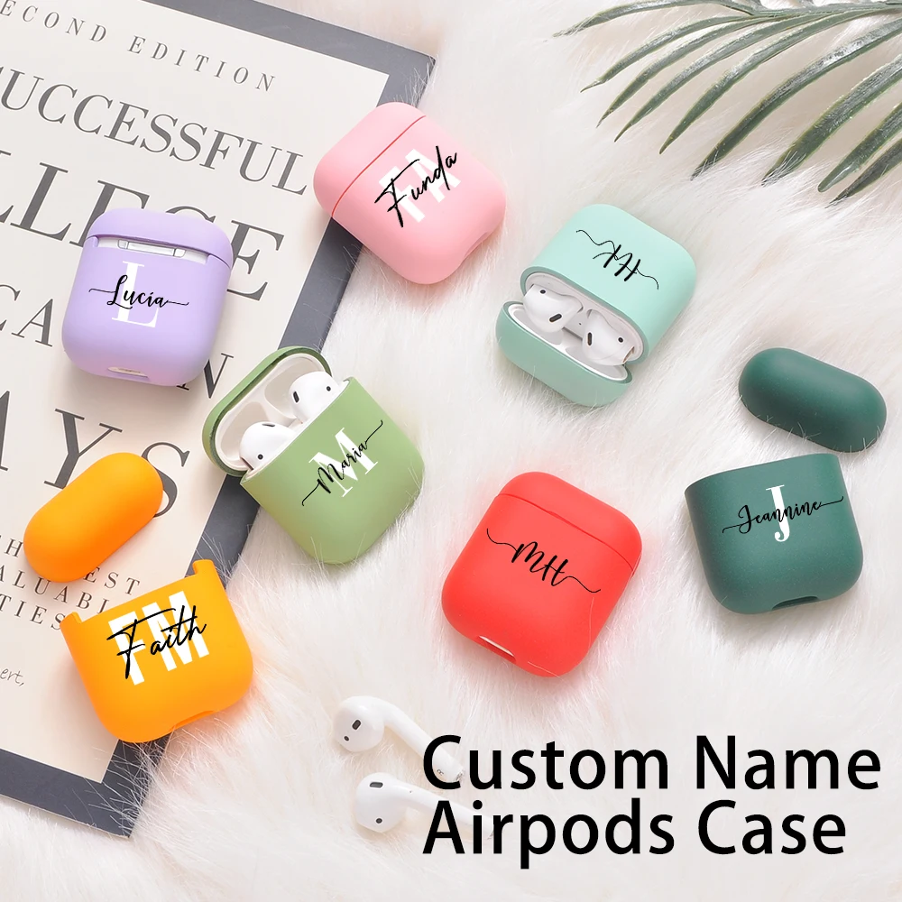 Custodia Con Nome Personalizzato Per Airpods 1 2 Pro 3 Cover Per Airpods 2 Pro Nome Personalizzato Per Airpods Cover Opaca Carina Di Terza Generazione