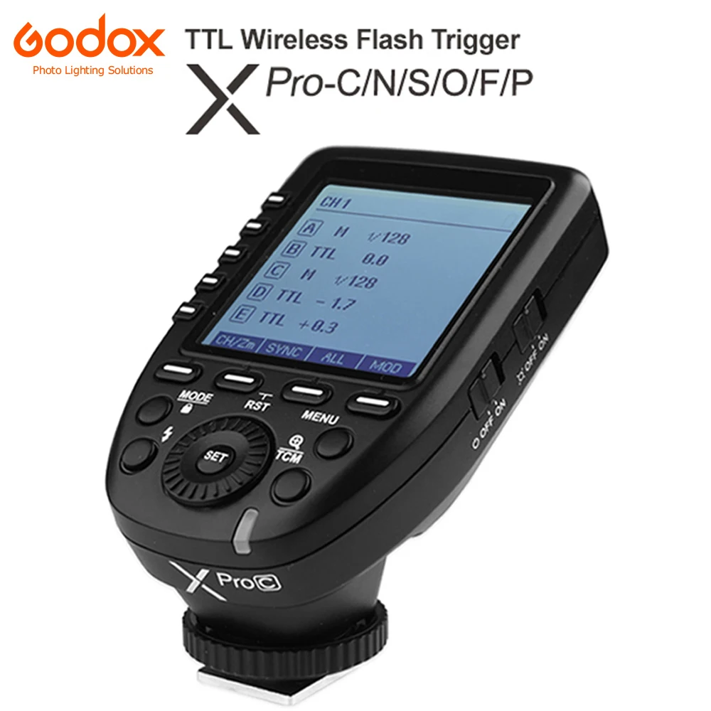 Godox Xpro-C Xpro-N Xpro-S Xpro-F Xpro-O Xpro-P 2.4G Ttl Trasmettitore Trigger Wireless Per Canon Nikon Sony Fuji Olympus Pentax