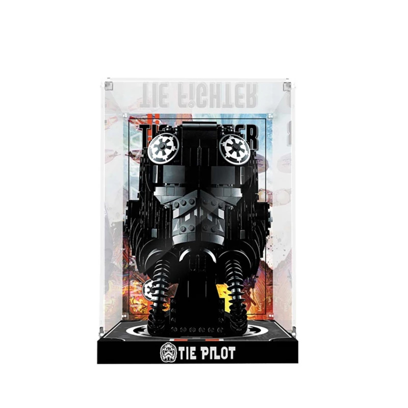 Vetrina Per Lego Casco Da Pilota Di Tie Fighter 75274, 3Mm Teca In Acrilico Per Lego 75274 (Set Di Modelli Non Inclusi)