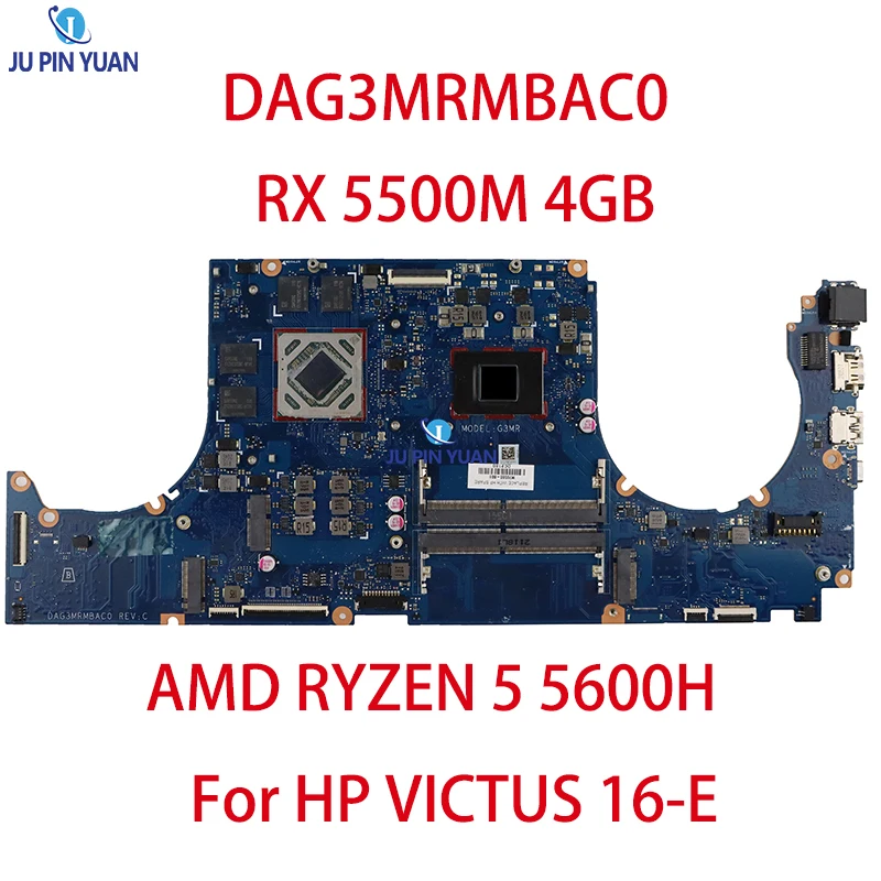 Muslimfor Hp Victus 16-E Scheda Madre Del Computer Portatile Amd Ryzen 5 5600H 215-0932284 Radeon Rx 5500M Scheda Madre Ddr4 Da 4Gb