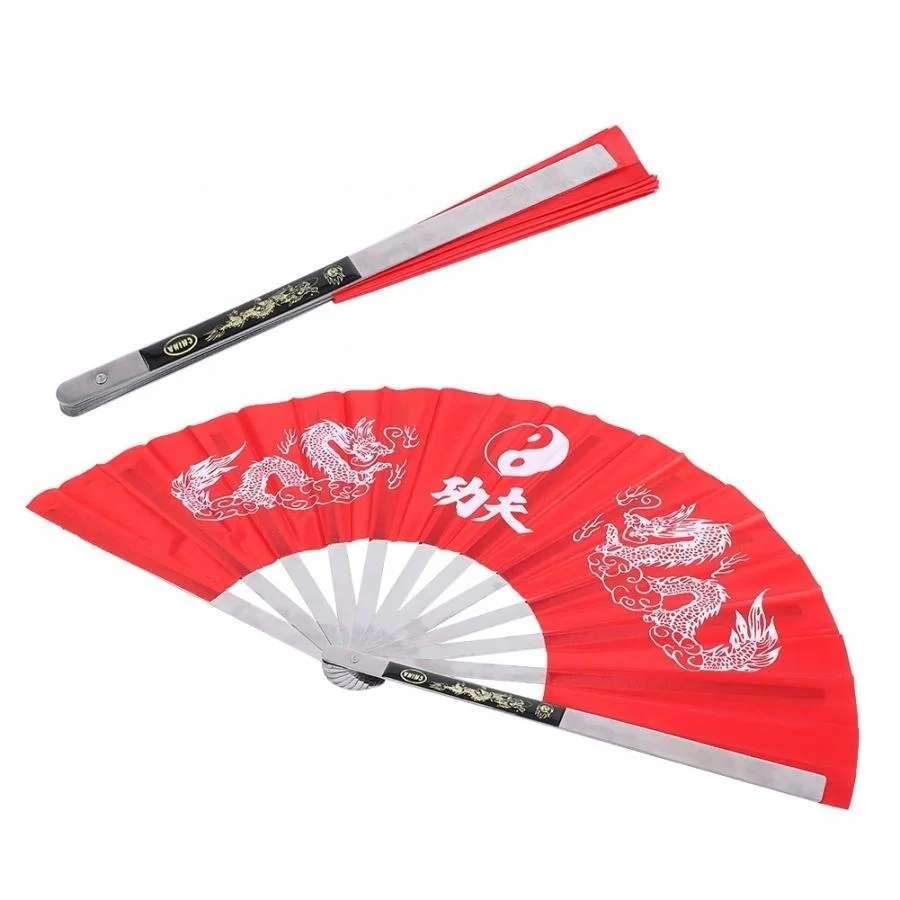 Ventilatore Wushu Tai Chi Kung Fu In Acciaio Inossidabile Per La Pratica Delle Arti Marziali E La Danza Della Palestra Delle Prestazioni