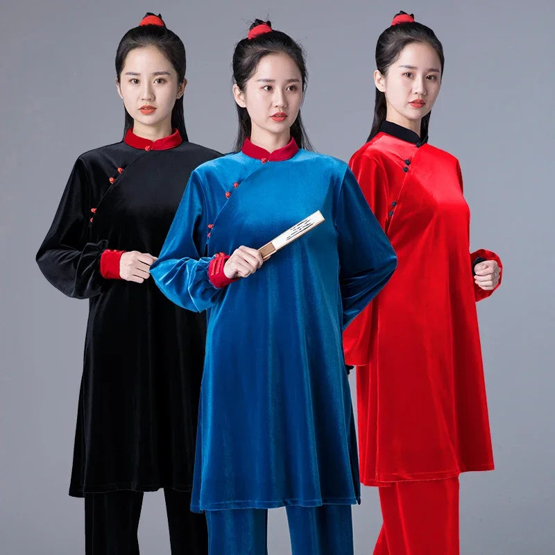Winter Thick Tai Chi Clothes Women Wushu Clothes Kung Fu Competition Clothes Martial Art Uniform Wrinkle Free  2022 Wrm