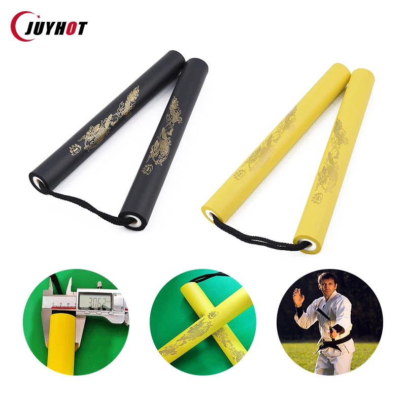 2 Pz/Lotto Arti Marziali Schiuma Nunchakus Bambini Catene Di Corda Plastica Nunchakus Bambini Kung Fu Wushu Nunchucks Trainer Per Principianti