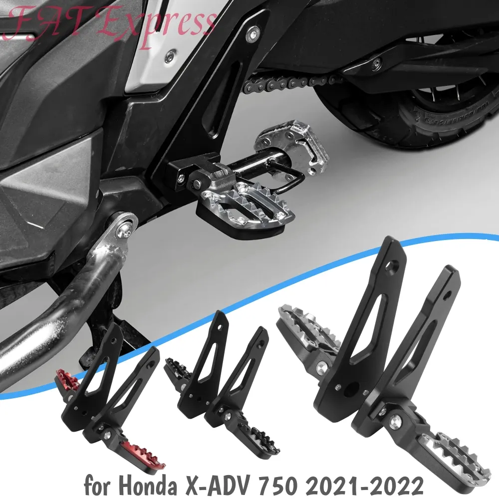 For Honda X-Adv 750 Xadv 750 Xadv750 2021-2022 Foot Peg Pedal Passenger Rearsets Motorcycle Cnc Aluminum Folding Rear Foot Pegs