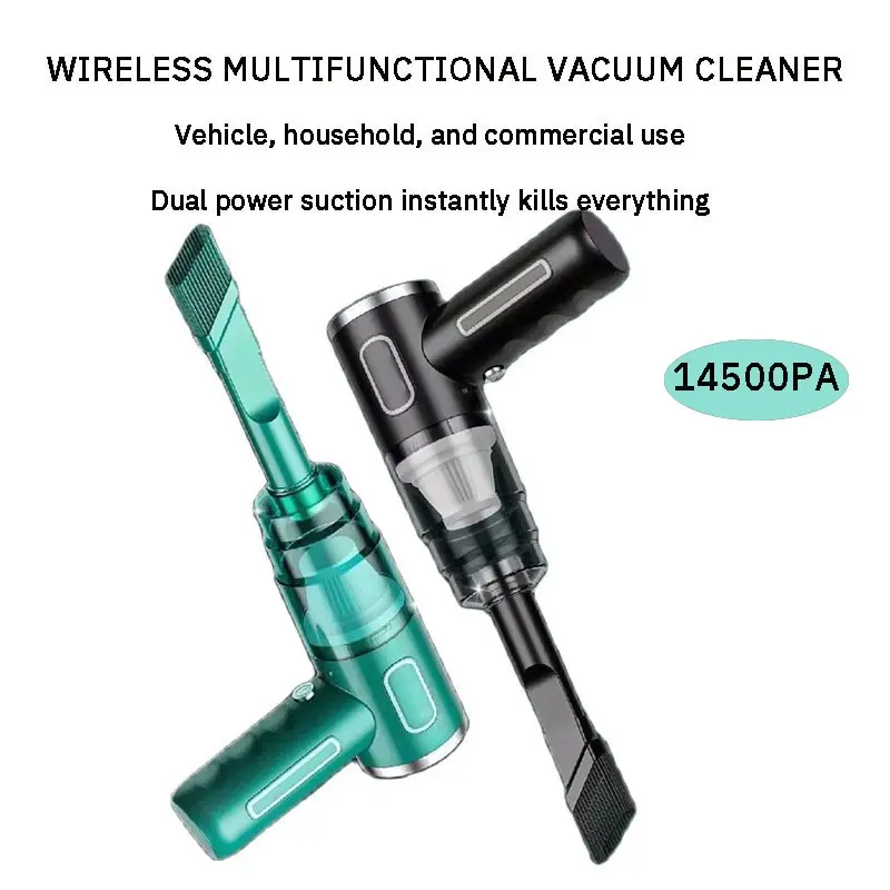 1 Pc Aspirapolvere Montato Su Auto Senza Fili Portatile Ad Alta Aspirazione Per Uso Domestico Collettore Di Polveri Senza Fili Piccolo Mini Ventilator