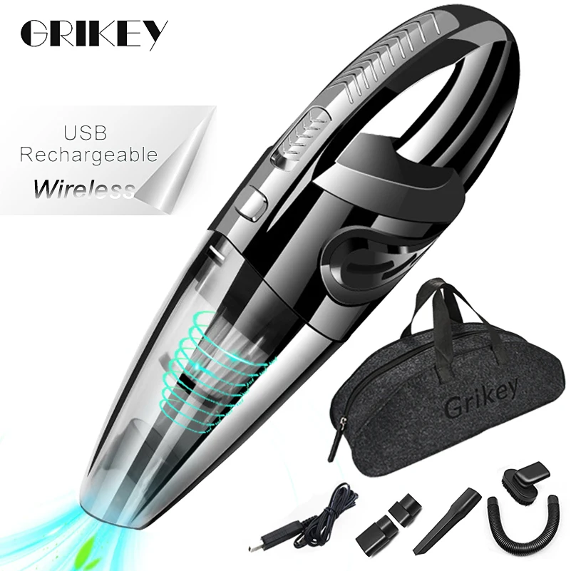Grikey Aspirapolvere Senza Fili Per Auto Vacuum Cleaner Wireless Aspirapolvere Auto Tenuto In Mano Di Vuoto Detergenti Potenza Di Aspirazione