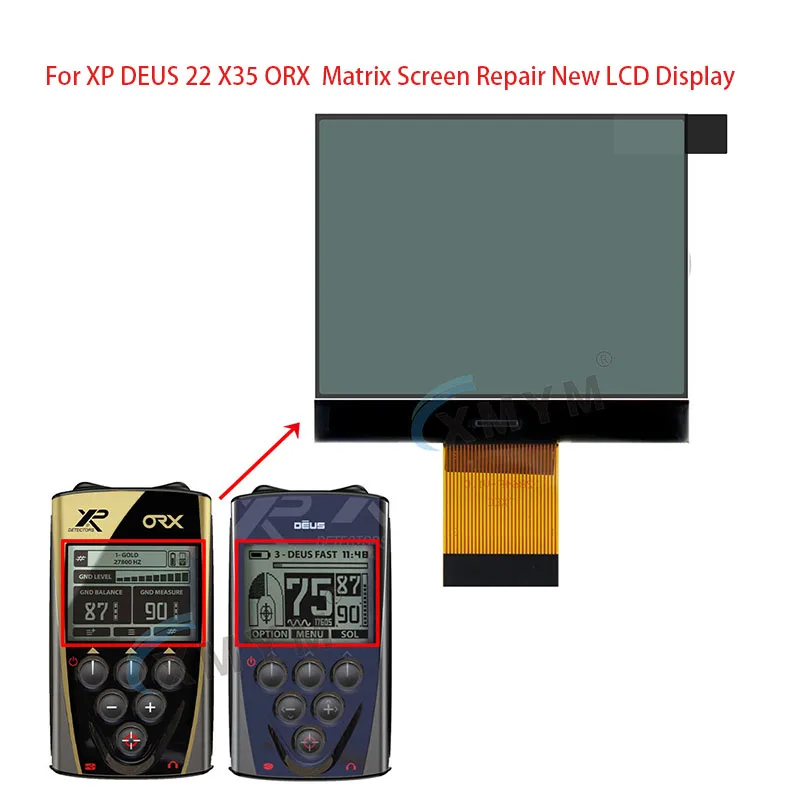 Per Xp Deus 22 X35 Orx Matrix Screen Repair Nuovo Display Lcd