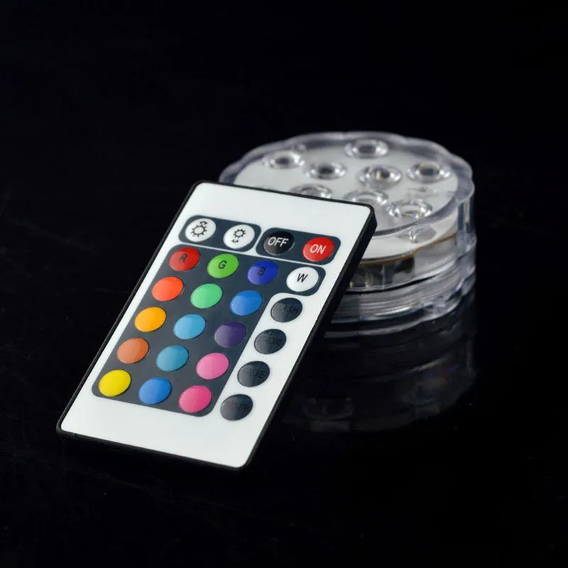 72 Pz Rgb 10 Led Da Immersione Luce Battery Operated Impermeabile Subacquea Piscina Festa Di Nozze Piscina Pond Za1272