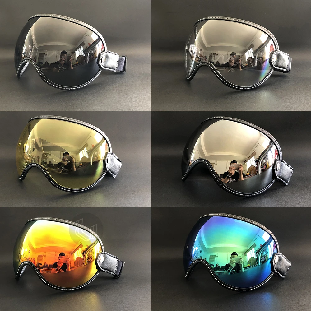 Per Bell Moto 3 Casco Moto Bubble Shield Visiera Lente Per Shoei Ex-Zero Casco Occhiali Lente Universale Retro Casco Visiera