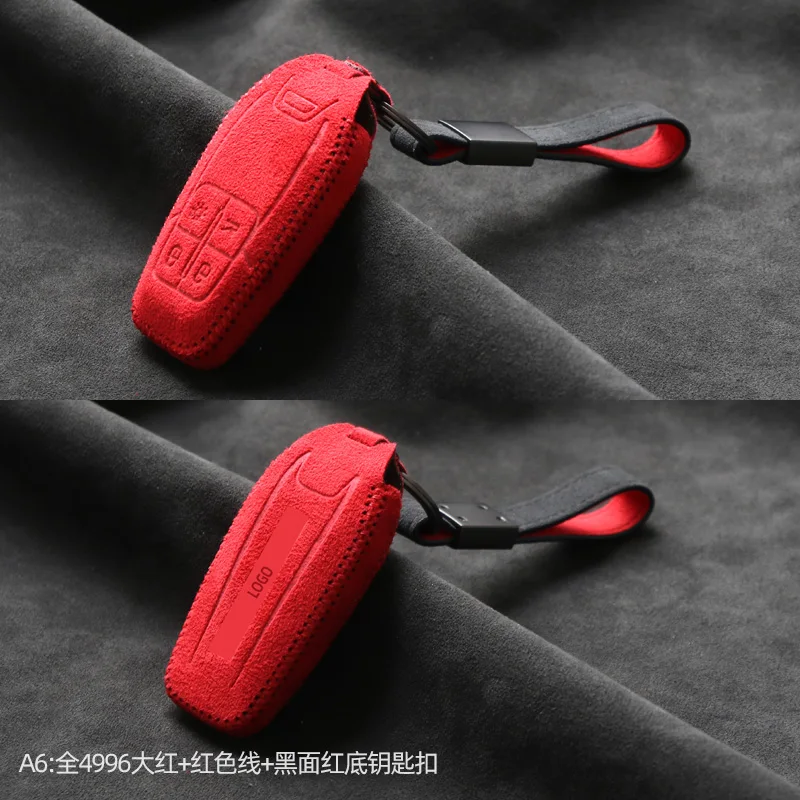 Alcantara Key Fob Cover Per Ferrari 488 Roma 812 F8 Sf90 Portofino Portachiavi Portachiavi Accessori Auto