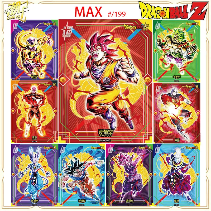Anime Dragon Ball Max 199B Rare Flash Card Torankusu Broli Son Goku Zamasu Vegeta Iv Collection Art Card Regalo Di Compleanno Di Natale