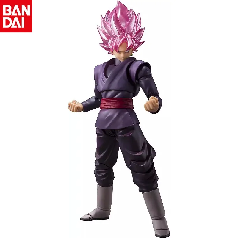 Bandai Genuine Shf Dragon Ball Super Zamasu Black Goku Super Race Pink Rose Pink Hair Nuova Versione Giapponese Spot Gift