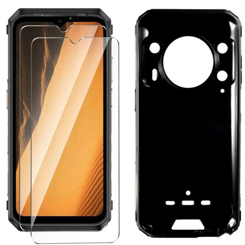 Custodia 3 In 1 + Vetro Temperato Su Per Ulefone Armor 21 Screenprotector Glass Per Ulefone Armor 8 8 Pro 2.5D Glass