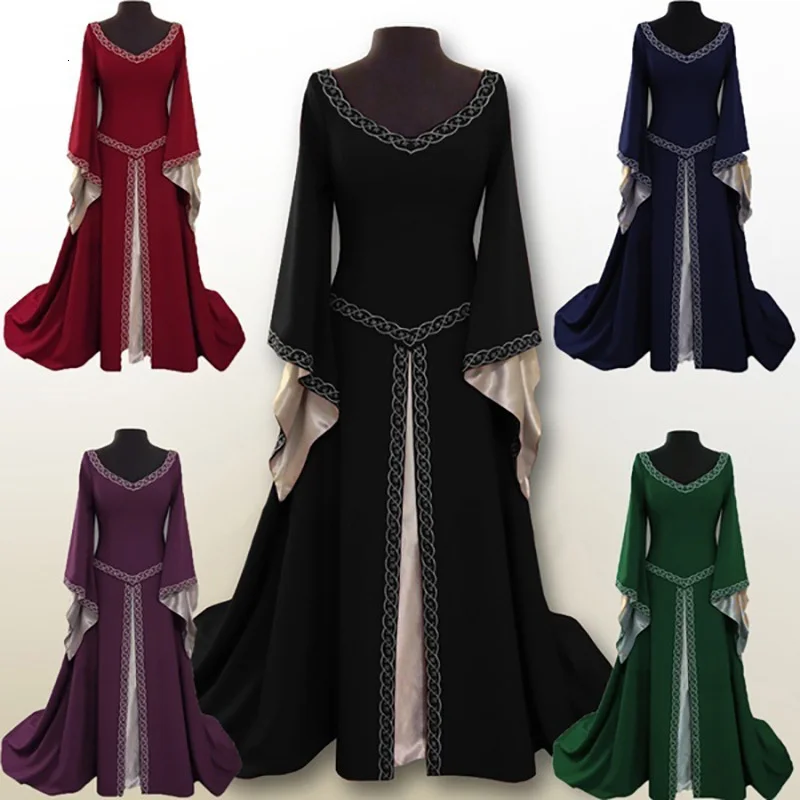 Abito Adulto Principessa Palazzo Medievale, Abito Da Sera Vintage, Abito Da Festa, Vintage, Rinascimentale, Grande 5Xl