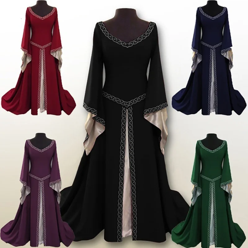Abito Adulto Principessa Palazzo Medievale, Abito Da Sera Vintage, Abito Da Festa, Vintage, Rinascimentale, Grande 5Xl