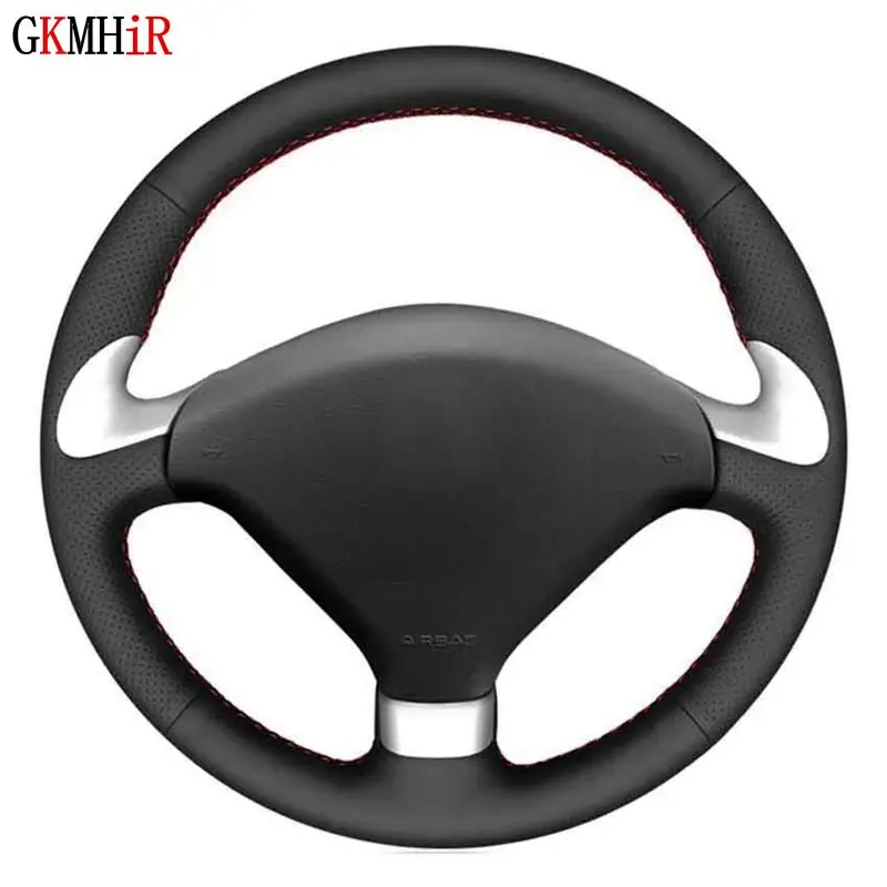 Coprivolanti Per Auto In Morbida Pelle Sintetica Nera Per Peugeot 307 Cc 2004-2009 307 Sw 2004-2009 407 407 Sw 2004-2009