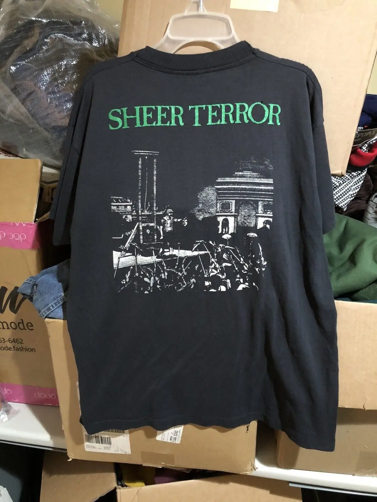 Maglietta Vintage Del Terrore Trasparente Anni '80 Xl Hardcore Judge Slapshot Murphy Law Madball