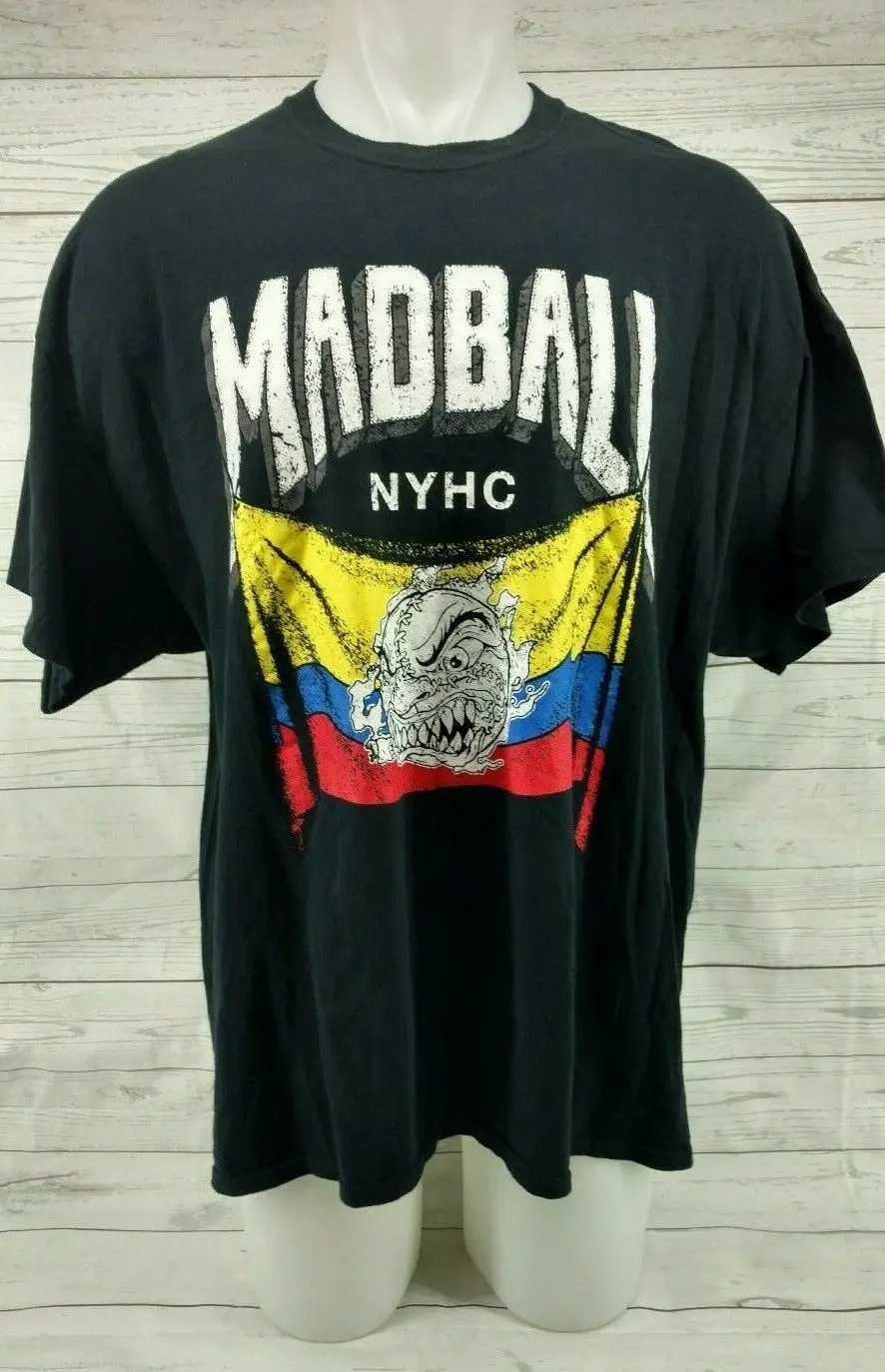 Madball Nyhc New York Hardcore Gildan Camicia Nera Taglia 2Xl