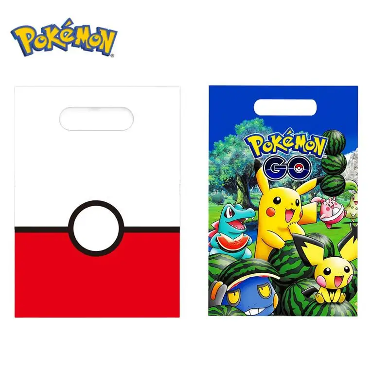 Confezione Da 10 Pokemon Birthday Gift Return Bag Pikachu Party Decoration Bag Kids Birthday Party Return Bag