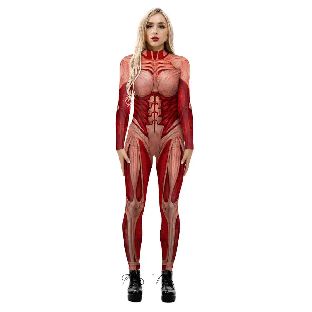 Halloween Donna Attack On Titan Costume Femminile Annie Leonhart Cosplay Zentai Body Ladys Girls Suit