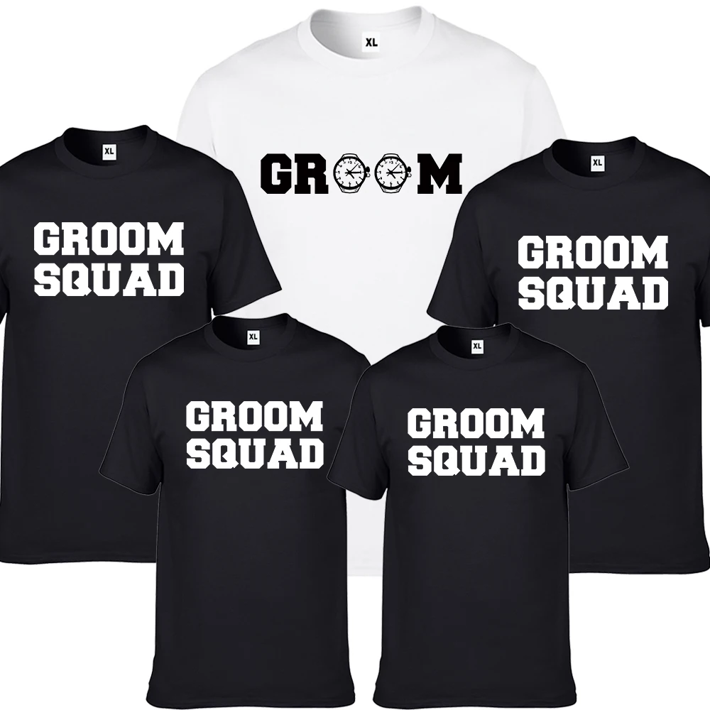 Groom Squad Tshirt Uomo Team Groom Wedding Partynk030