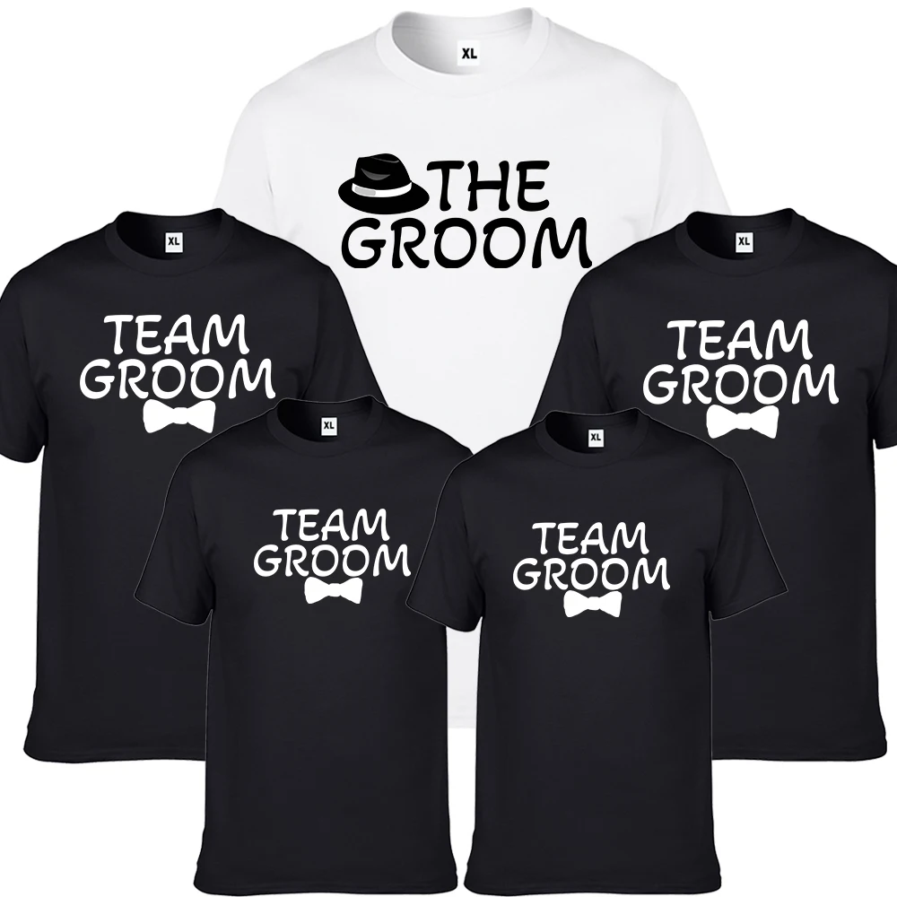 Groom Squad Tshirt Uomo Team Groom Wedding Party Nk004