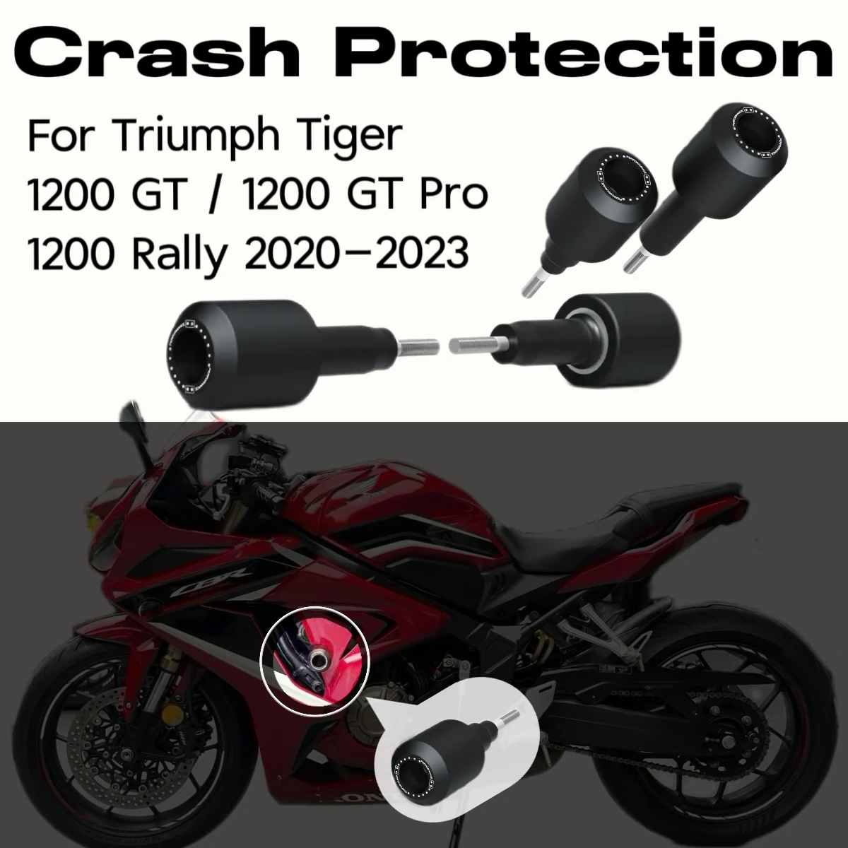 Accessori Moto Per Triumph Tiger 1200 Gt / 1200 Gt Pro / 1200 Rally 2020-2023 Bobine Di Protezione Dagli Urti