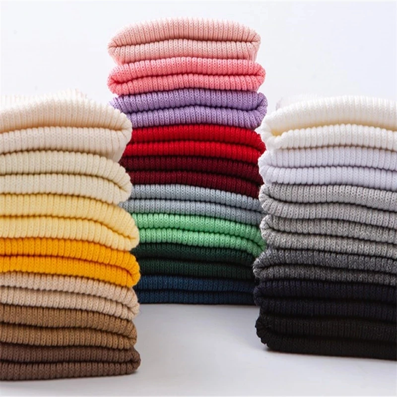 Polsini A Costine Lavorati A Maglia Tessuto Abbigliamento Fai-Da-Te Polsino A Costine Orlo 7X40 Cm Tessuto Elastico Addensato Cucito Abbigliamento Pan