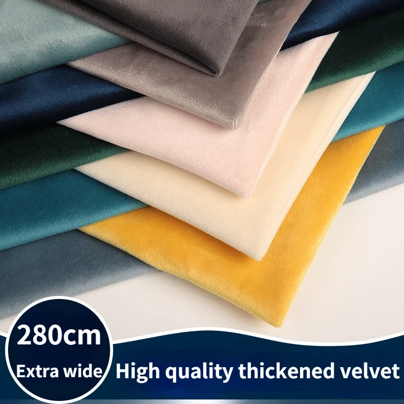 280 Cm Di Larghezza Addensare Tessuto Di Velluto Divano Tenda Tessuto Conferenza Tovaglia Sfondo Personalizzato Tessuto Abbigliamento Fai Da Te Tessut