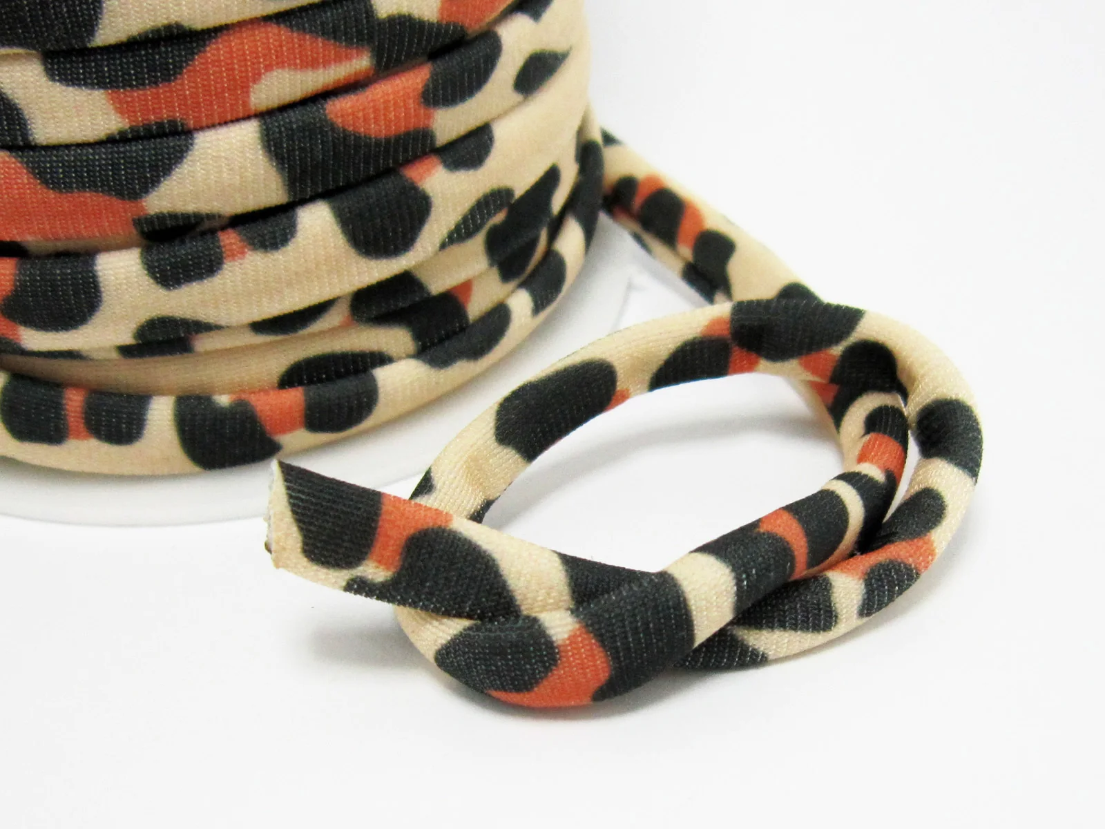 Leopard Lycra Cord 5Mm Elastico Lycra Cord Cucito Lycra Strisce Costumi Da Bagno E Bikini, Creazione Di Gioielli