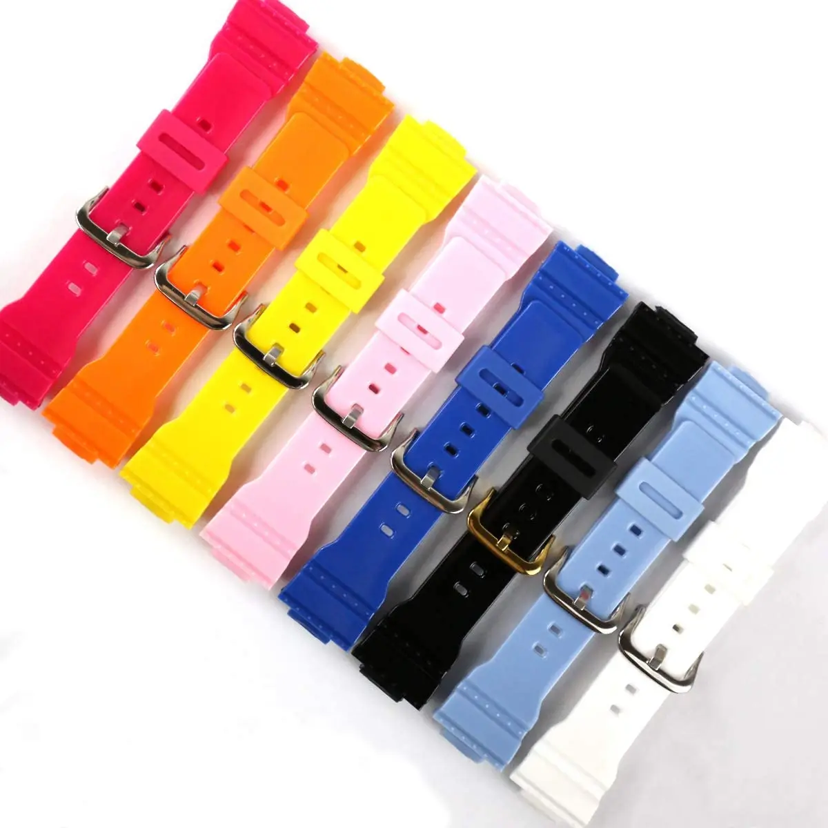 Cinturino In Resina Accessori Per Orologi Con Fibbia Ad Ardiglione Femmina Per Casio Baby-G Ba-110 Ba-111 Ba-112 Ba-120 Ba-125Sports Cinturino Per Oro