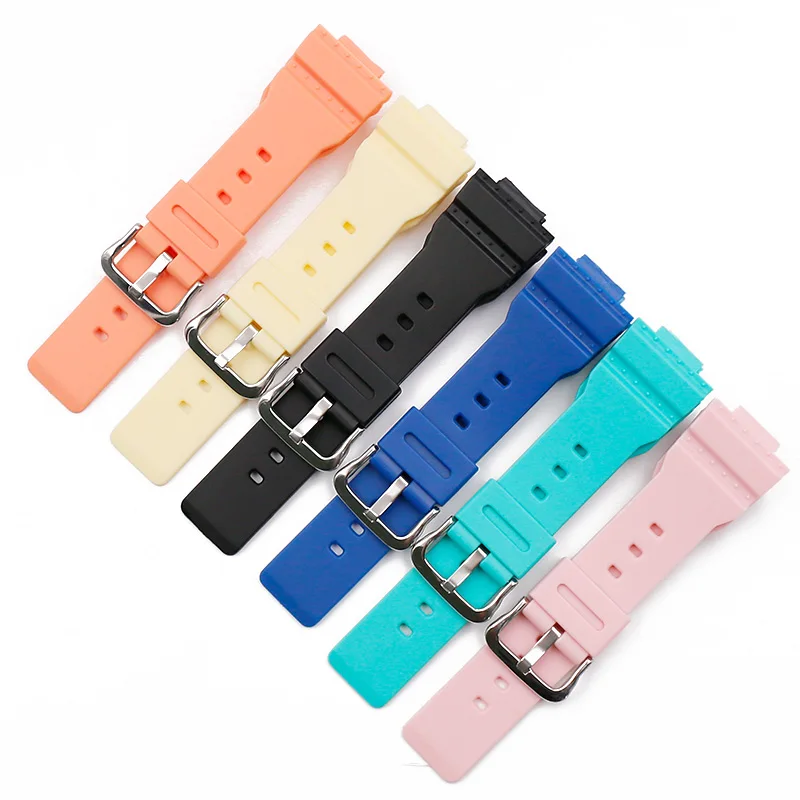 Accessori Per Orologi Cinturino In Resina Cinturino In Gomma Con Fibbia Ad Ardiglione Da Uomo Per Casio Baby-G Ba-111 Ba-110 Ba-112 Ba-120 Orologio Co