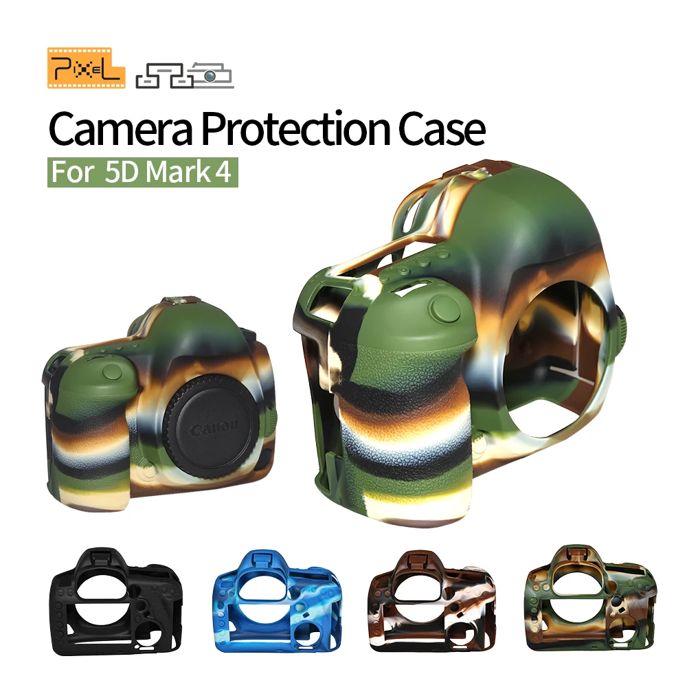 Pixel Dslr Protezione In Silicone Per Fotocamera Per Canon 5D Mark 4 Cover Per Fotocamera Custodia In Pelle Per Armatura