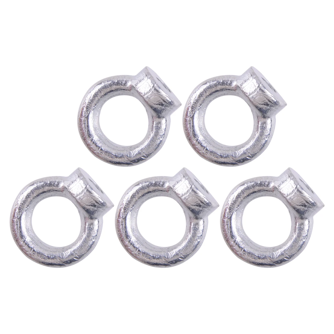 Argento 5 Pz/Set M8 Acciaio Al Carbonio Eye Nut Misura Per Rhino Thaie Pro Yakima Tetto Rack T & C Canale Forza Uniforme