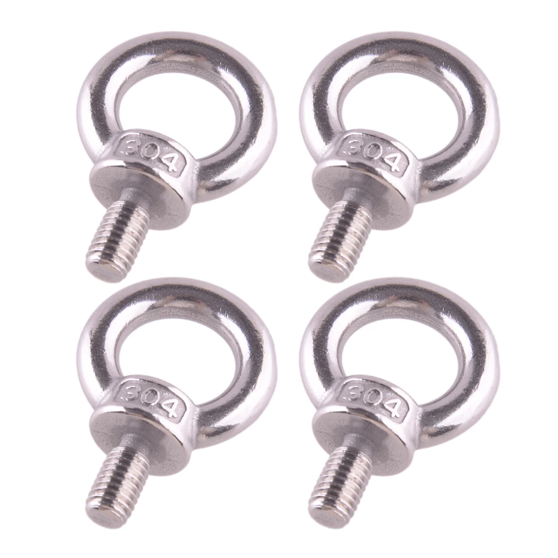 Accessori Per Bulloni A Occhiello Con Filettatura M8 Argento 4 Pezzi Acciaio Inossidabile 304 Adatto Per Portapacchi T & C Rhino Thule Yakima Pro Rola