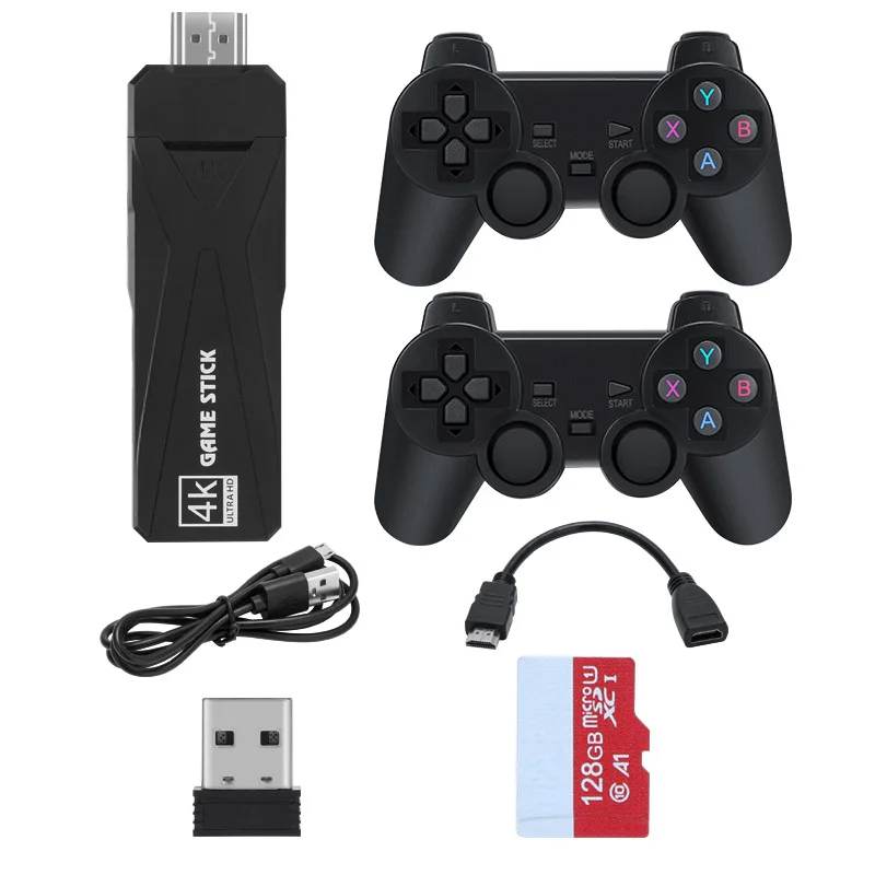 Game Stick 4K Gt65 20000 Gioco Android Tv Home Game Console Bluetooth Maniglia Supporto Simulatori Multipli Console Per Videogiochi