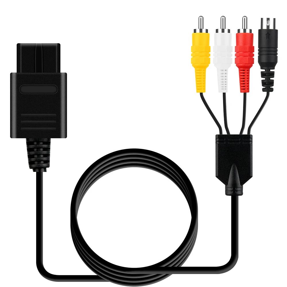 Ostent 1.7M Composito Av Tv Cavo S-Video Rca Video Hd Cavo Tv Per Nintendo 64 N64 Snes Sfc Ngc