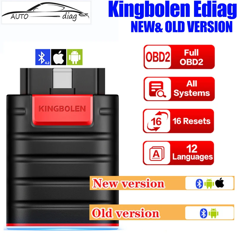 Kingbolen Ediag Thinkdiag Obd2 Scanner Vecchia Nuova Versione Strumento Diagnostico Dia-Gzone Con Software Di Marca Completa 1 Anno Con Codifica Ecu
