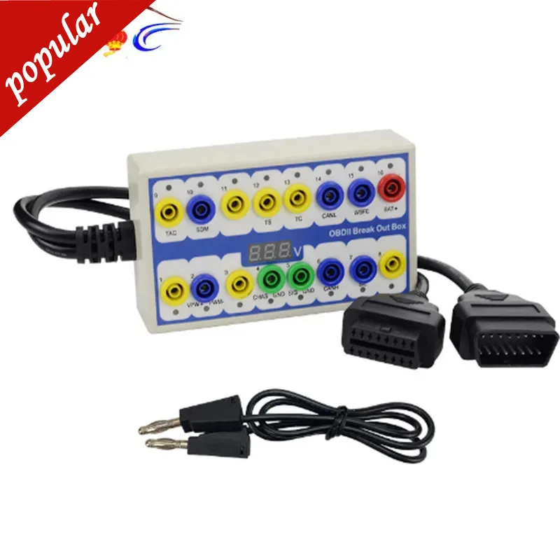 Obd2 Breakout Box Obd Obdii Protocol Detector Rilevatore Di Connettori Diagnostici Super Professiona Auto Car Obd2 Breakout Box